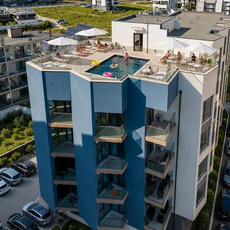 Embassy Mamaia Nord - Piscina Pe Acoperis & Parcare Gratis アパート *